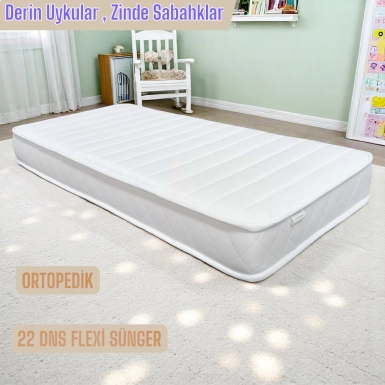 HÜZZAM 60X120X15 CM BEBEK YATAĞI ORTOPEDİK (SÜNGER , YAYSIZ) 