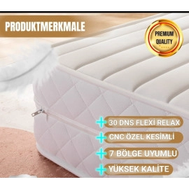 HÜZZAM 80x200 cm 160x200X12 Ikea FLEKKE , HEMNES , BRIMNES , UTÅKER , GLAMBERGET Divan  Uyumlu FERMUARLI Full Ortopedik Katlanır Yatak