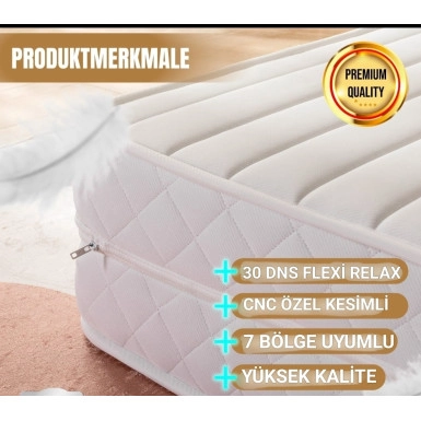 HÜZZAM 80x200 cm 160x200X12 Ikea FLEKKE , HEMNES , BRIMNES , UTÅKER , GLAMBERGET Divan  Uyumlu FERMUARLI Full Ortopedik Katlanır Yatak