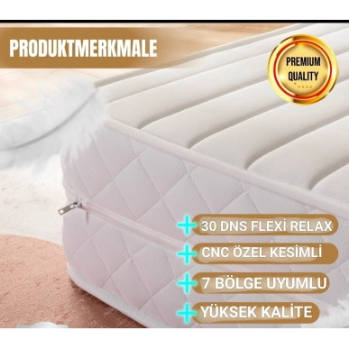 HÜZZAM 80x200 cm 160x200X12 Ikea FLEKKE , HEMNES , BRIMNES , UTÅKER , GLAMBERGET Divan  Uyumlu FERMUARLI Full Ortopedik Katlanır Yatak